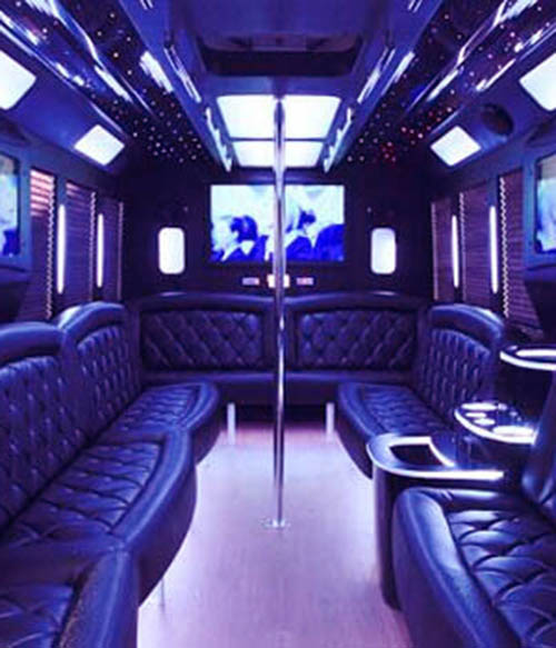 Party bus interior