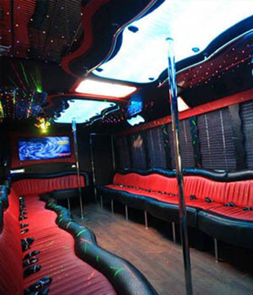 Party bus interior