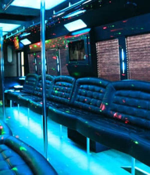 party bus with dance poles